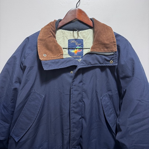 Snow Goose Vintage Canada Goose Puffer Barn Coat Chore Coat Waterfowl Feathers - Picture 3 of 13
